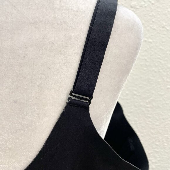 Honeylove Crossover WireFree Lace Bra Removable Pads Black size 1X - Picture 9 of 11